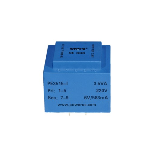 PE3515-I-3.5VA-110V-15V Transformator PCB