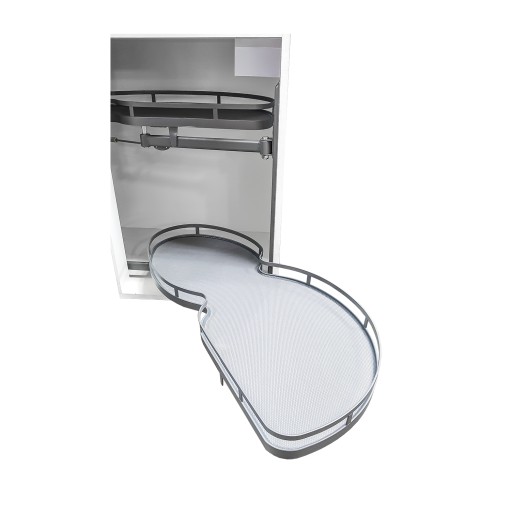 Półka nerka front szafka 90cm, Prawa, Antracyt