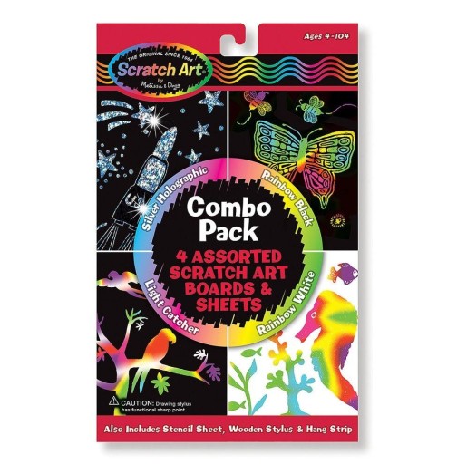WYDRAPYWANKA SCRATCH ART COMBO PACK - MELISSA AND DOUG