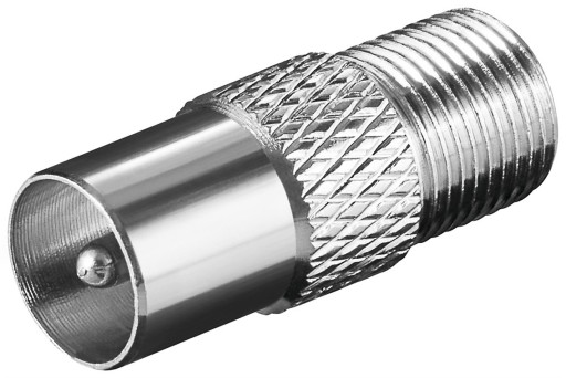 Adapter F: Gniazdo F Wtyk do kabla koncentrycznego