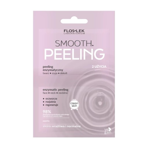 FlosLek PEELING ENZYMATYCZNY TWARZ, SZYJA, DEKOLT