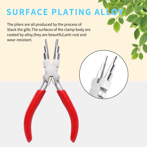 wkv-multifunctional Bail Wire Looping Forming Pliers for DIY Loop Red
