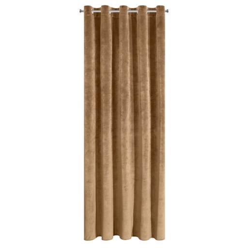 Zasłonka miodowa gotowa kółka VILLA velvet 140x250