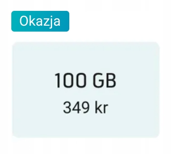 Telenor 100 GB kod doładowanie TopUp code 349 SEK