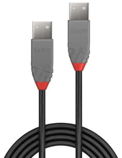 Kabel USB 2.0 typ A-A męski Lindy 3m PREMIUM