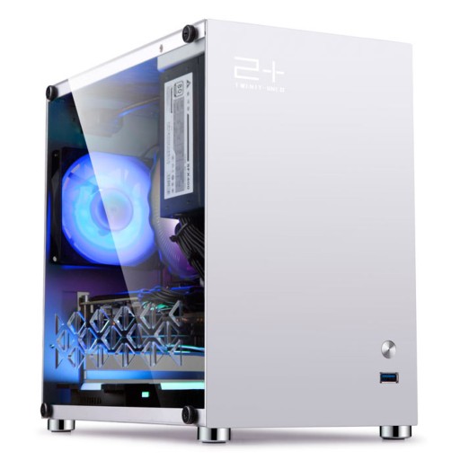 Obudowa komputera Golden Field Mate Q1 ATX LED GAMING MIDI TOWER w kolorze srebrnym