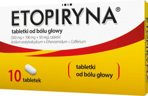 Etopiryna tabletki na ból głowy 10 tabletek