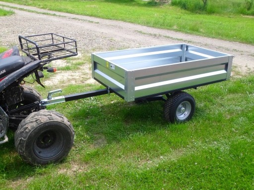 PRZYCZEPA PRZYCZEPKA Towarowa do quada ATV traktorka Wózek Stal-Met 550 l