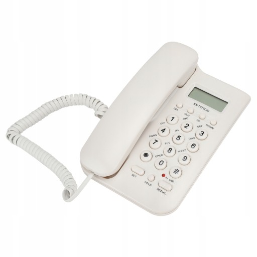 KX T076 przewodowy angielski telefon stacjonarny