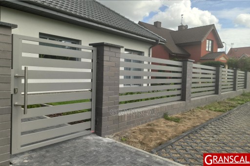 Ogrodzenie aluminiowe przęsło nowoczesne