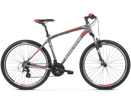 KROSS HEXAGON 2.0 GRAFIT/SREBR/CZERW 26x17 OUTLET