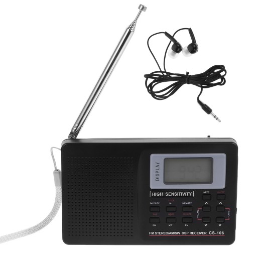 WSZYSTKIE PASMA RADIO STEREO PRZENOŚNE RADIO FM MW