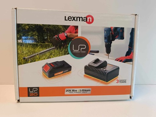 Zestaw akumulator + ładowarka 20V 2,5Ah Lexman
