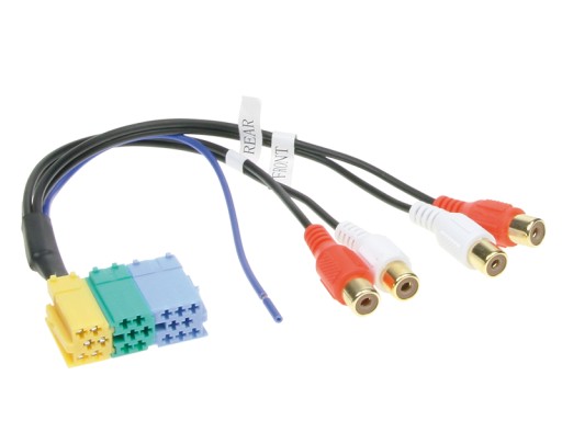 ADAPTER wtyczka MINI-ISO - 4xRCA P/T