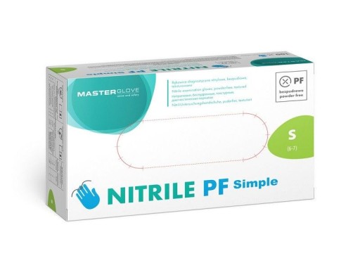 RĘKAWICE NITRYLOWE 8% VAT MASTER GLOVE PF Simple S