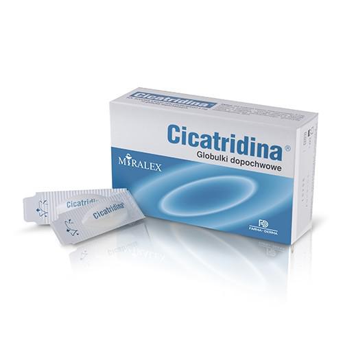 CICATRIDINA - po kolposkopii, po zabiegach chirurgicznych 10 globulek