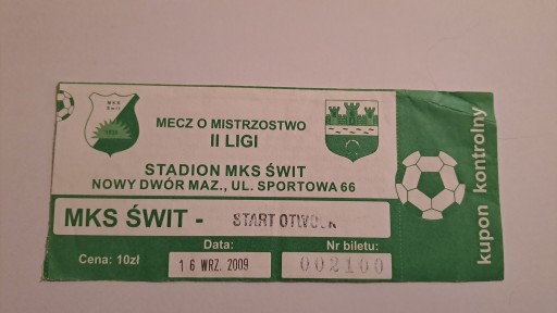 ŚWIT NOWY DWÓR MAZOWIECKI - START OTWOCK 16-09-2009