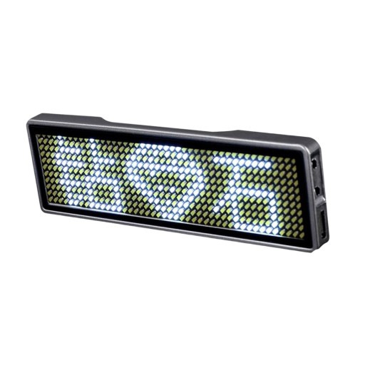 Znak LED Ładowalna dioda LED Nazwa Znacznik wiadomości Sterowanie aplikacją