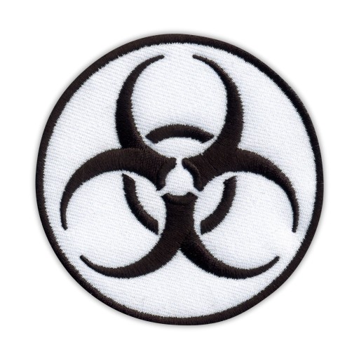 Naszywka BIOHAZARD - zagrożenie biologiczne, ob