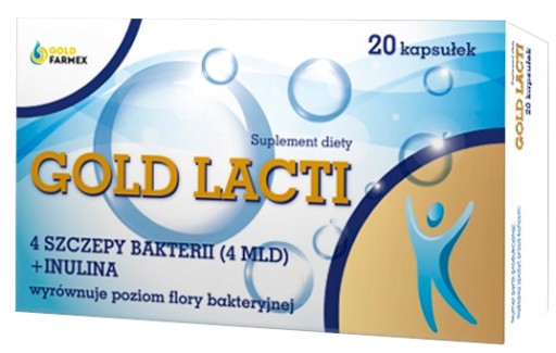 GOLD LACTI probiotyk Goldfarmex 20 kaps.