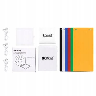 PULUZ Mini 2 panele LED lightbox Mini Studio fotog