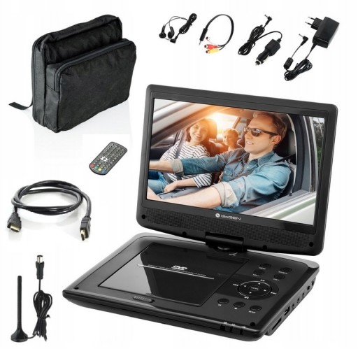 Przenośne DVD 10.1'' DVB-T2 HEVC bez USB Zakład AŚ