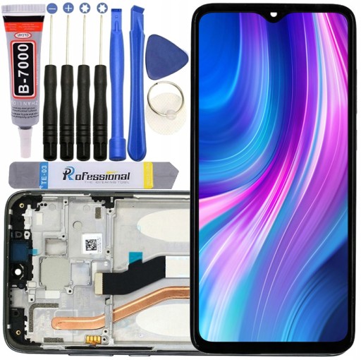 WYŚWIETLACZ Z RAMKA DO XIAOMI REDMI NOTE 8 PRO LCD ŁATWY MONTAŻ