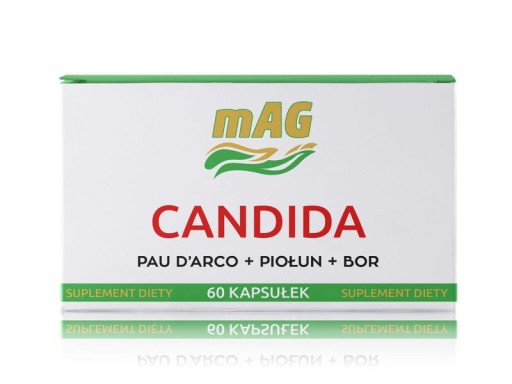 Candida mAG Pau D'arco Piołun Bor Drożdżaki 60kaps