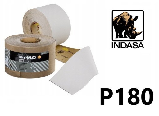 PAPIER ŚCIERNY INDASA WHITE 115 mm P180 SUCHO 1M
