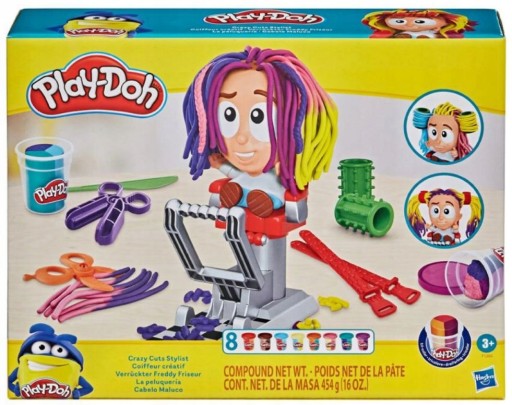 PLAY-DOH CIASTOLINA FRYZJER SZALONY STYLISTA WŁOSY