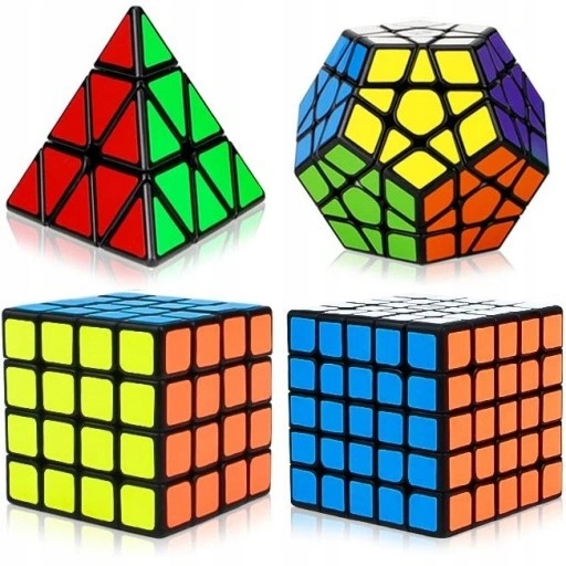 ZESTAW KOSTKA 2x2 3x3 4x4 5x5 Pyraminx Megaminx