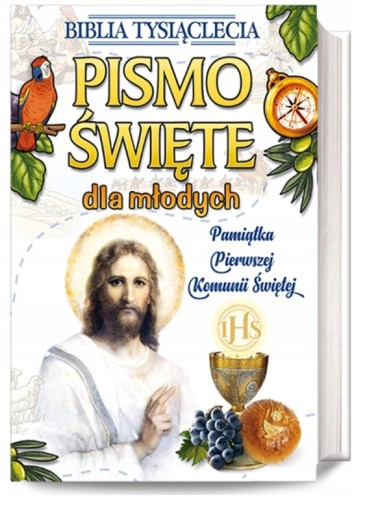BIBLIA TYSIĄCLECIA DLA MŁODYCH Z PAPUGĄ KOMUNIA