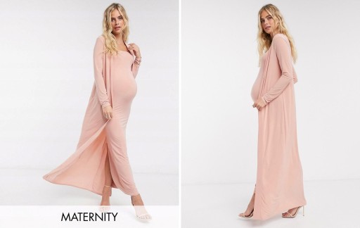 F0D308*CLUB SWETER RÓŻOWY MAXI BASIC 40 L 1A01