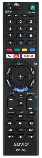Pilot SONY Bravia do Telewizor TV LCD LED KDL RM-ED z Netflix YouTube RMED