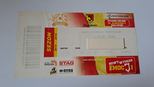 JAGIELLONIA BIAŁYSTOK - RUCH CHORZÓW 16-08-2015