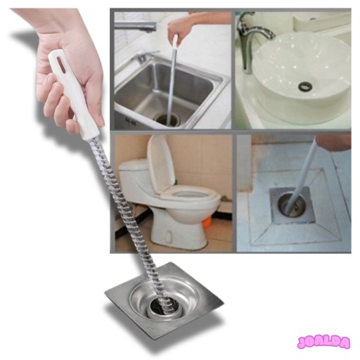 POGŁĘBIARKA szczotka DO CZYSZCZENIA RUR zlewu PRZETYKANIA odpływu 60 cm