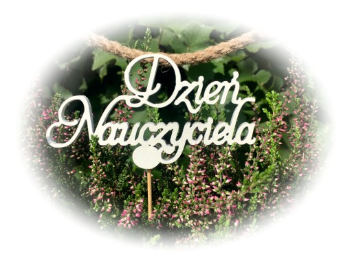 PIKA DZIEŃ NAUCZYCIELA TOPPER 1SZT KWIATY PREZENT