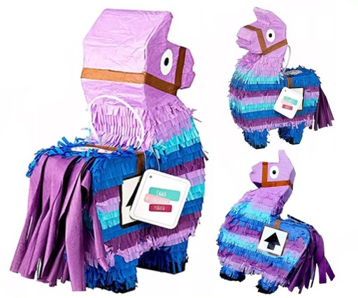 PINIATA LAMA Fortnite Pinata URODZINOWA FIOLETOWA