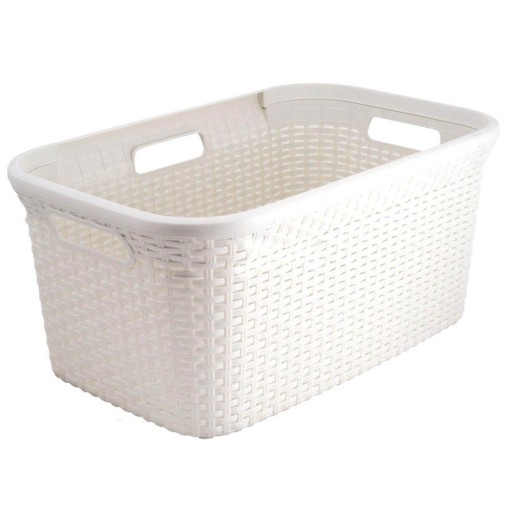 98711 CURVER KOSZ DO PRANIA MAGLA RATTAN KREM 45L