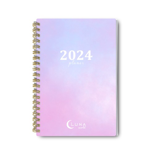 Kalendarz dzienny 2024 Planer OMBRE PASTEL