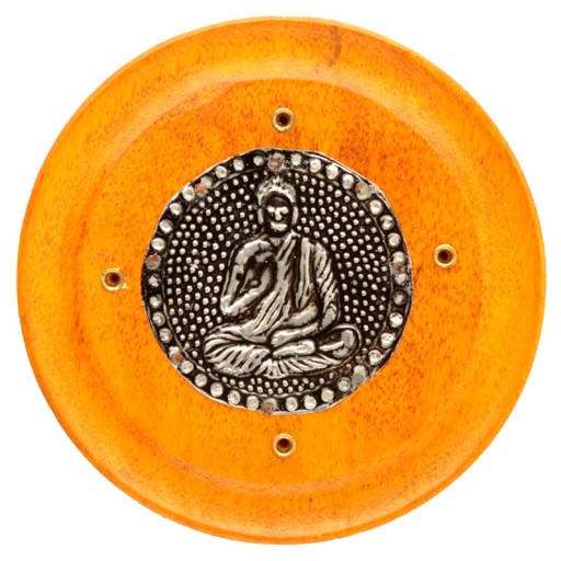 Popielnica okrągła na kadzidła Budda