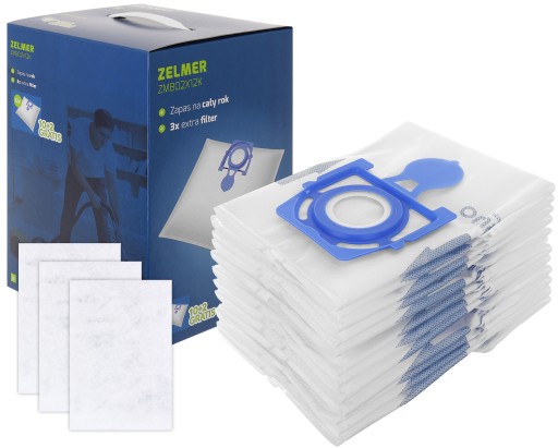 12x Worki do odkurzacza Zelmer Odyssey Meteor 2 Elf 2 Elf 3 Bosch AquaWash
