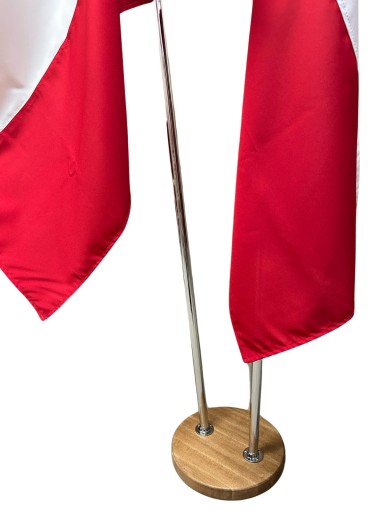 Stojak na 2 flagi dąb