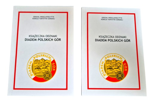 2 sztuki Książeczka turystyczna pieczątki Diadem polskich gór odznaka PTTK