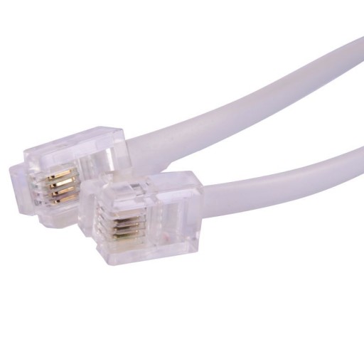 KABEL TEL. WT.6P4C/WT.6P4C 2m BIAŁY