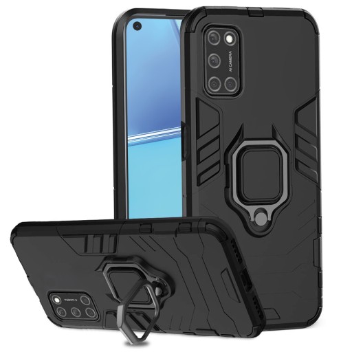 ETUI PANCERNE RING HOLDER DO OPPO A52 A72 + SZKŁO