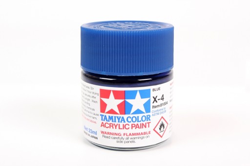 MODELARSKA FARBA AKRYLOWA NIEBIESKA POŁYSK TAMIYA 23ml X-4 BLUE (G)