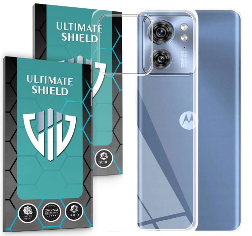 WZMOCNIONE ETUI CLEAR OBUDOWA DO MOTOROLA EDGE 40 NEO + PANCERNE SZKŁO