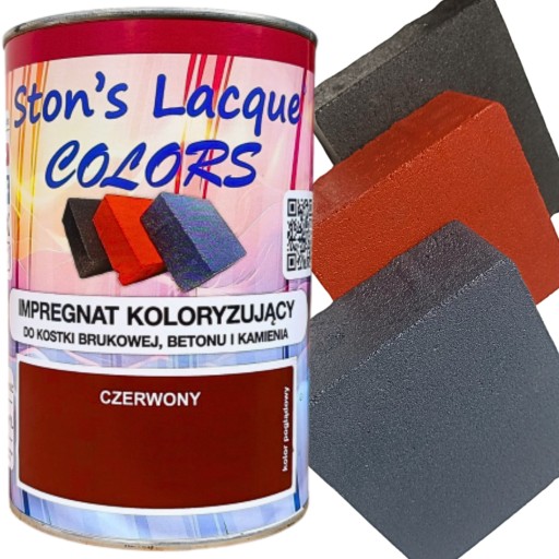 IMPREGNAT KOLORYZUJĄCY DO KOSTKI BRUKOWEJ Ston's Colors Czerwony 6 litrów