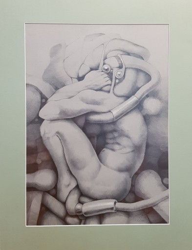 Tomaszewski, rysunek mężczyzna surrealizm